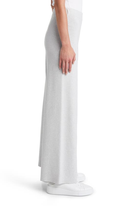 Rails Krista Knit Wide Leg Pants In Light Heather Grey
