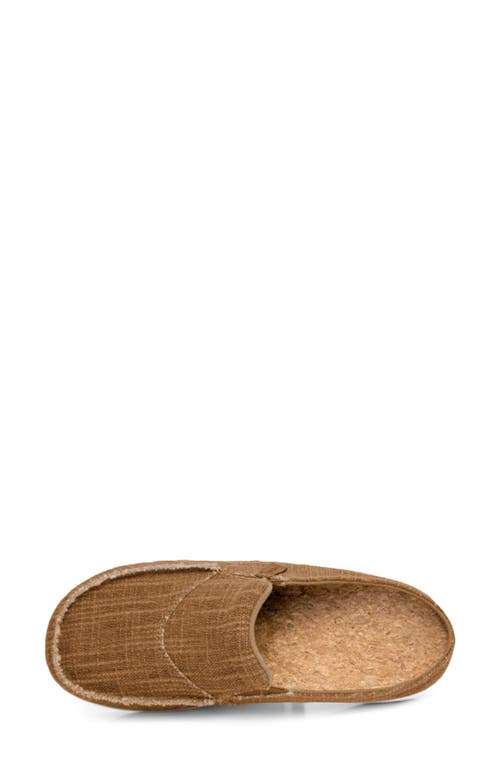 Revitalign Siesta Orthotic Canvas Slip-on Shoe In Bison