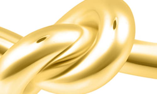 Adornia 14k Plated Knot Cuff Bracelet In Gold