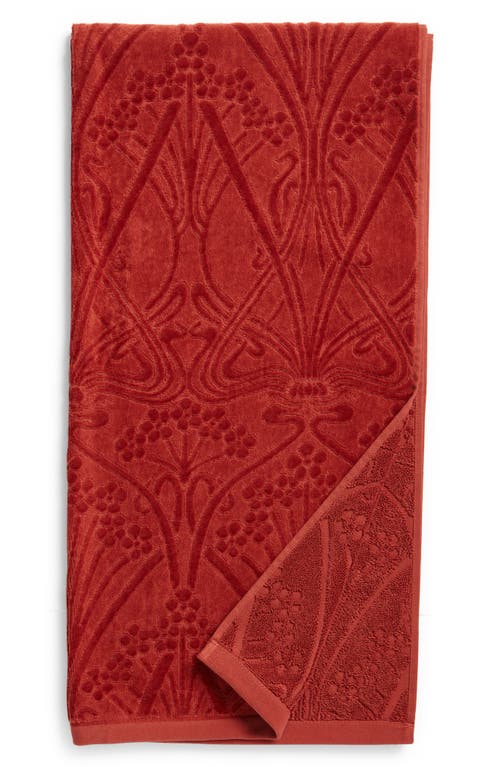Liberty London Ianthe Bath Towel in Burnt Red at Nordstrom