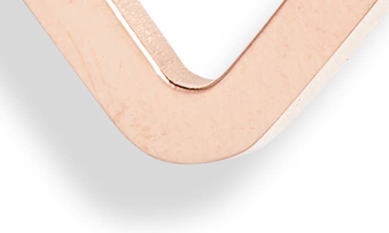 Knotty Drop Link Earrings In Rose Gold