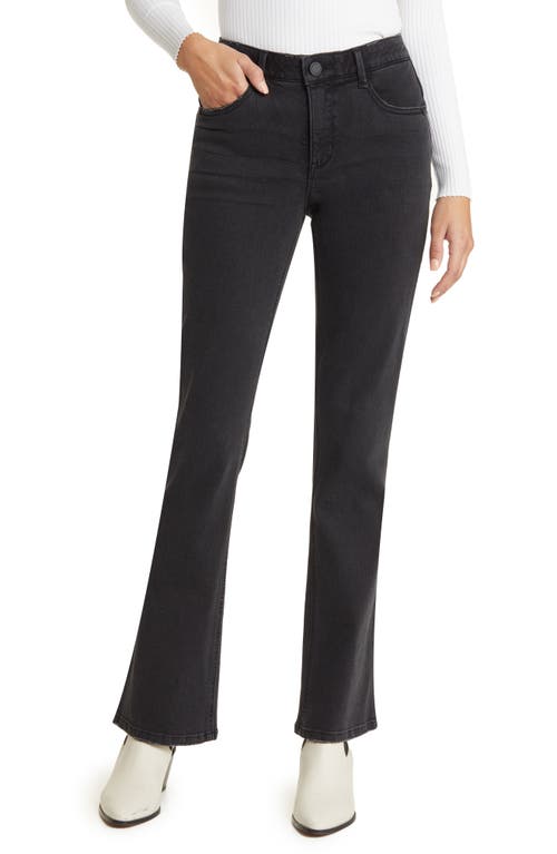 Wit & Wisdom 'Ab'Solution High Waist Itty Bitty Bootcut Jeans Washed Black Artisanal at Nordstrom,