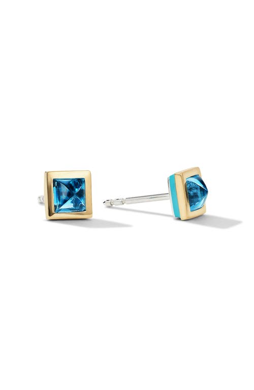 The Pop Stud Earrings in Blue