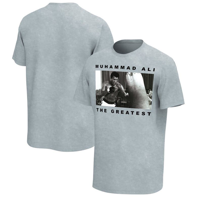 Shop Philcos Gray Muhammad Ali Fighting Photo Washed T-shirt