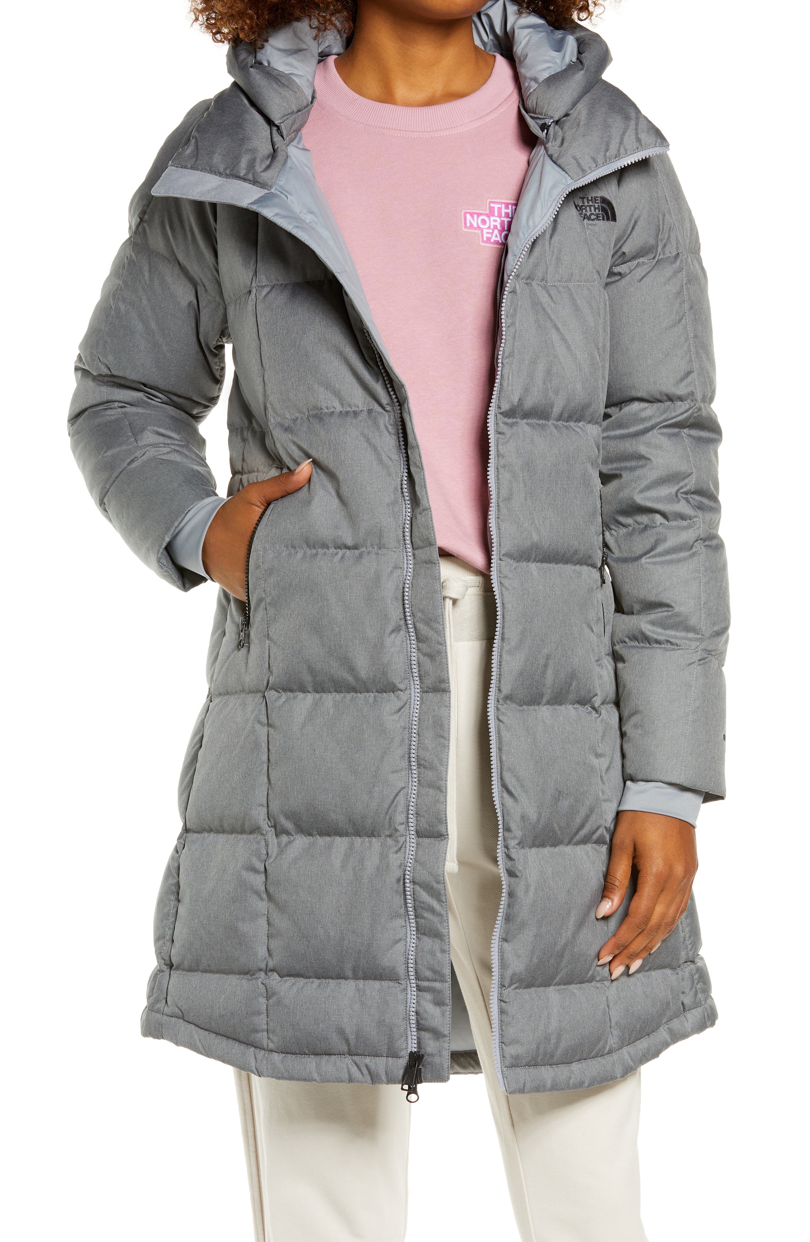 north face womens long puffer coat