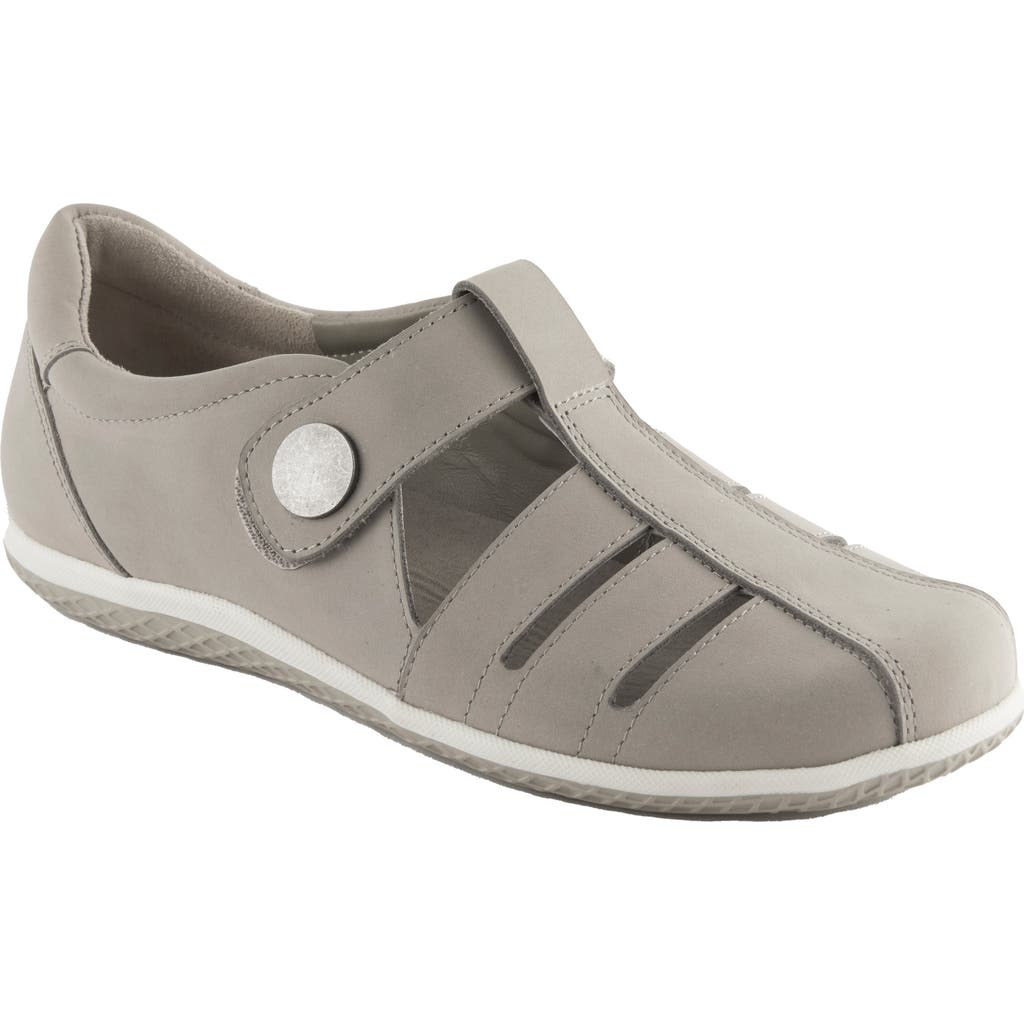 David Tate Optic Flat In Gray Nubuck