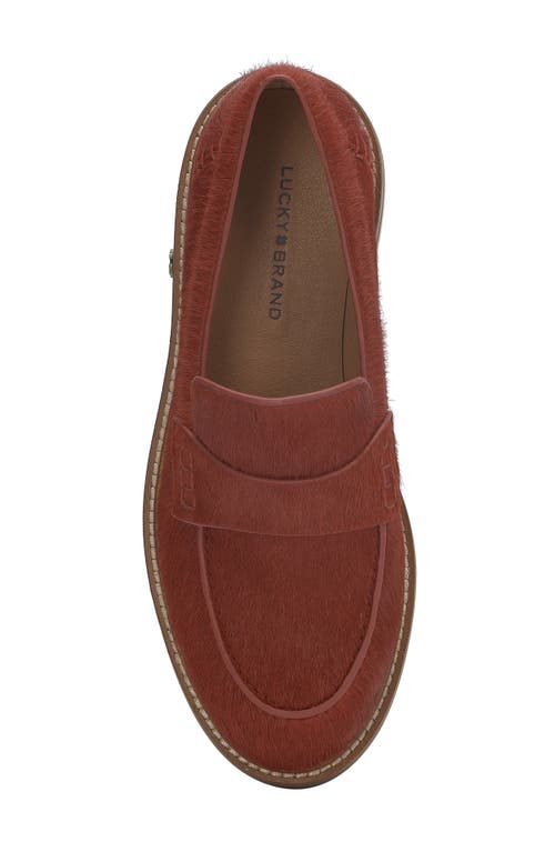 Shop Lucky Brand Salima 2 Genuine Calf Hair Loafer In Bossa Nova