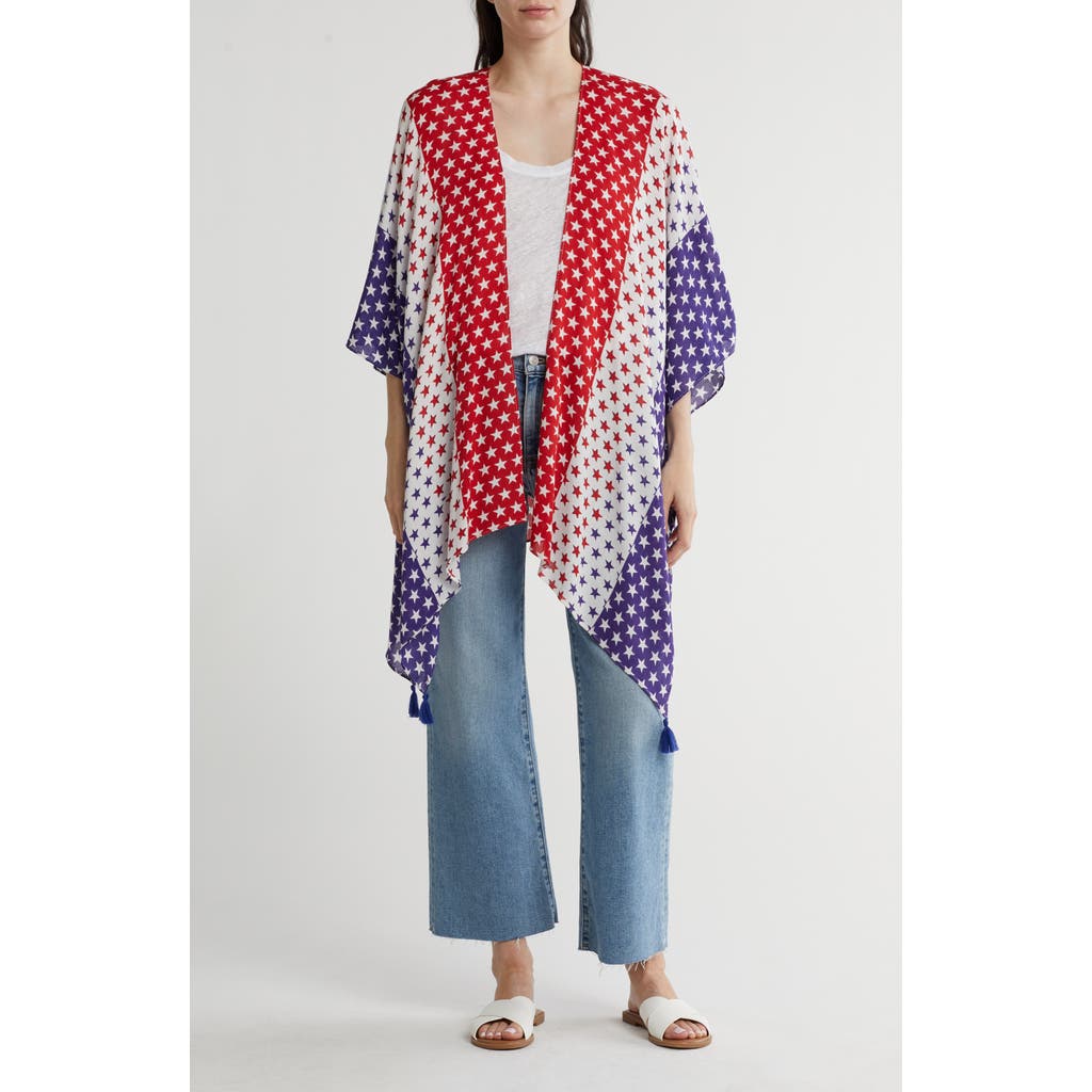 Shop Collection Xiix Star Tassel Topper In Red/white/blue