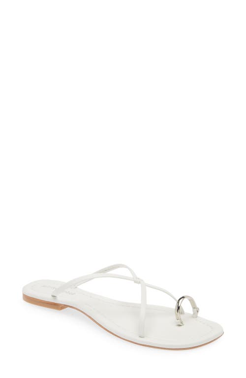 Pacifico Slide Sandal in White Silver