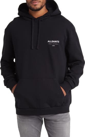 AllSaints Underground Logo Hoodie Sweatshirt