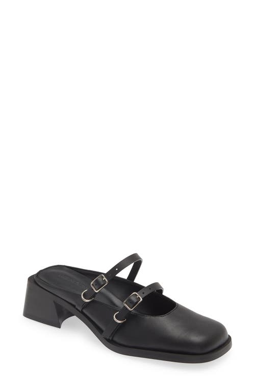 Justine Clenquet Black Andie Mules In Black