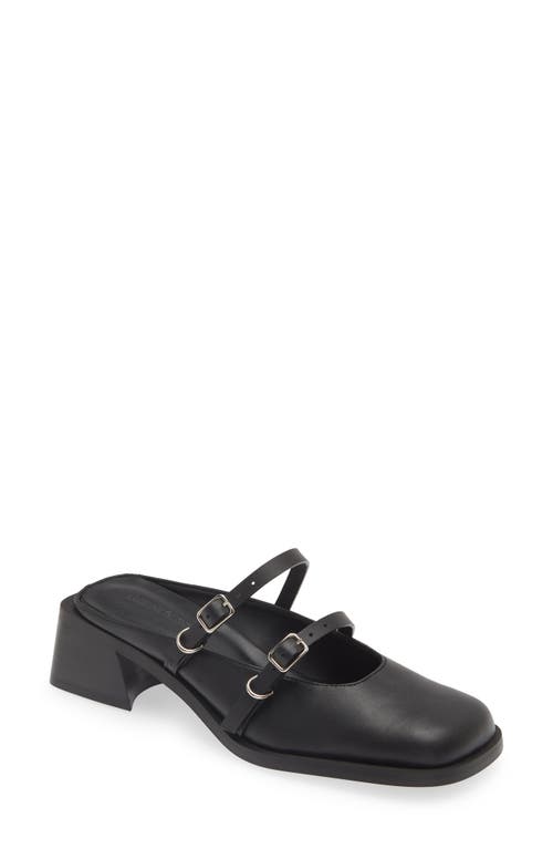 Shop Justine Clenquet Andie Mary Jane Mule In Black