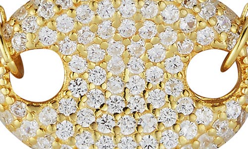 Chloe & Madison Chloe And Madison Pavé Cz Pendant Necklace In Gold