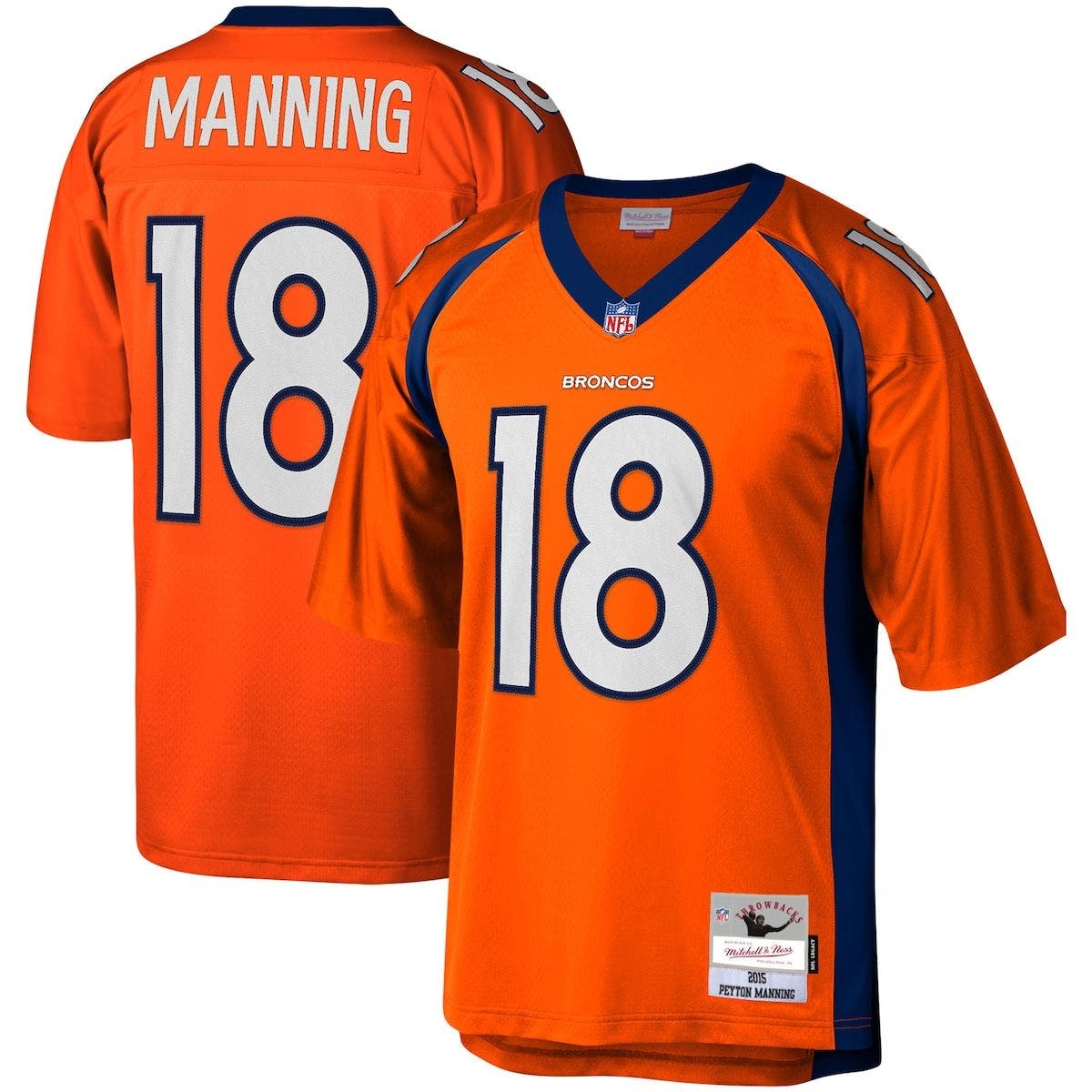 Nordstrom Men Sport & Swimwear Sportswear Sports Tops Mens Peyton Manning Orange Denver Broncos 2015 Legacy Replica Jersey at Nordstrom 