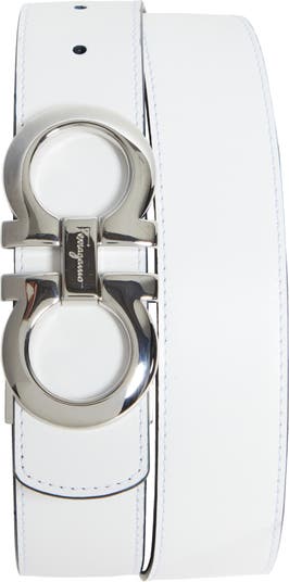 Salvatore Ferragamo Gancini Reversible Leather Belt - 105