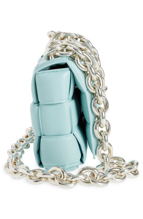 Bottega Veneta The Chain Cassette Bag In Spearmint/silver