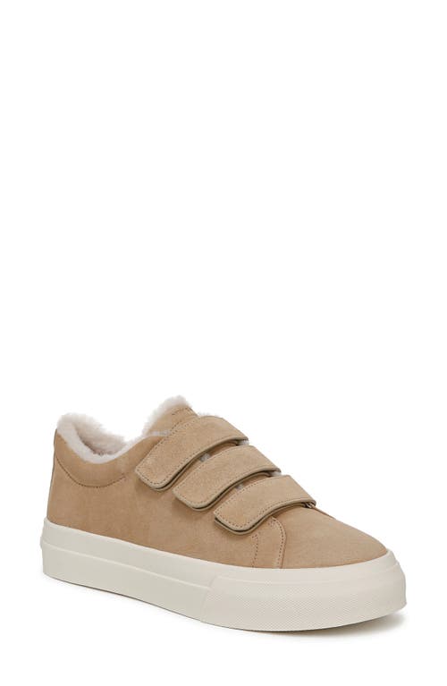 Shop Vince Genuine Shearling Lined Sneaker In Sand