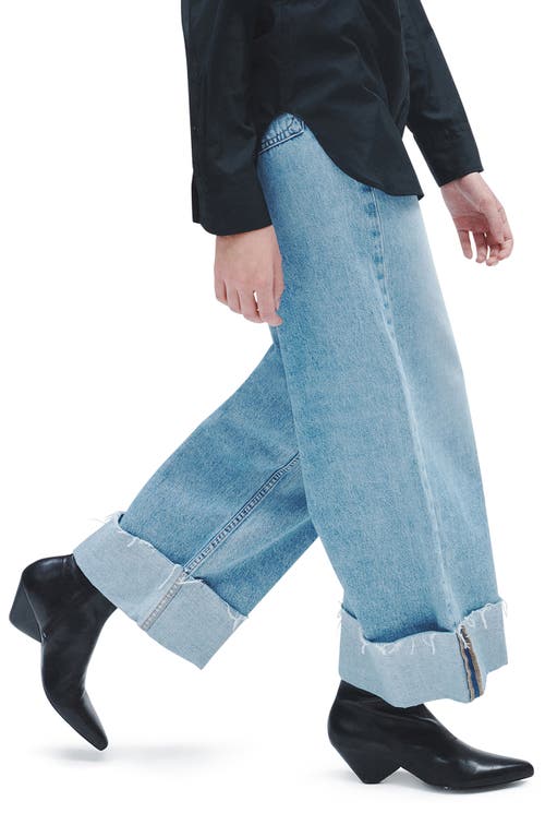 Rag & Bone Sofie Wide-leg Cuff Cropped Jeans In Mari