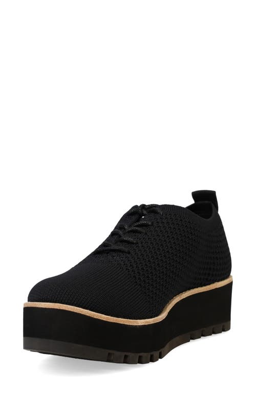 Shop Eileen Fisher Edna Knit Wedge Oxford In Black