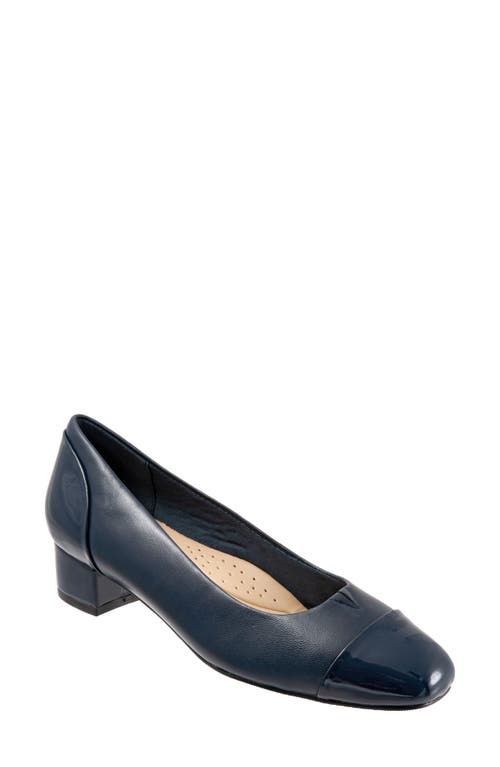 Trotters Daisy Pump Navy Leather at Nordstrom,