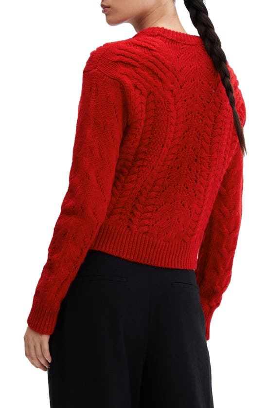 MANGO MANGO OPEN STITCH SWEATER
