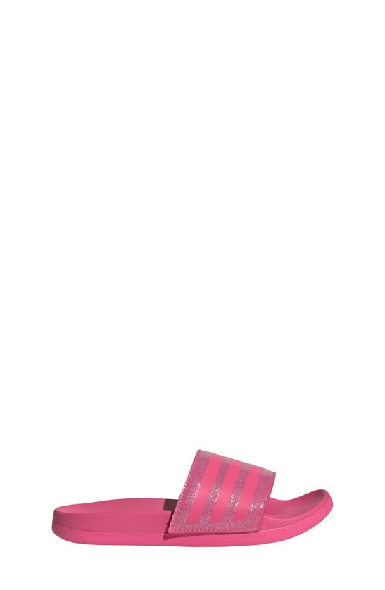 Shop Adidas Originals Kids' Adilette Comfort Slide Sandal In Pulse Magenta/ Bliss Pink