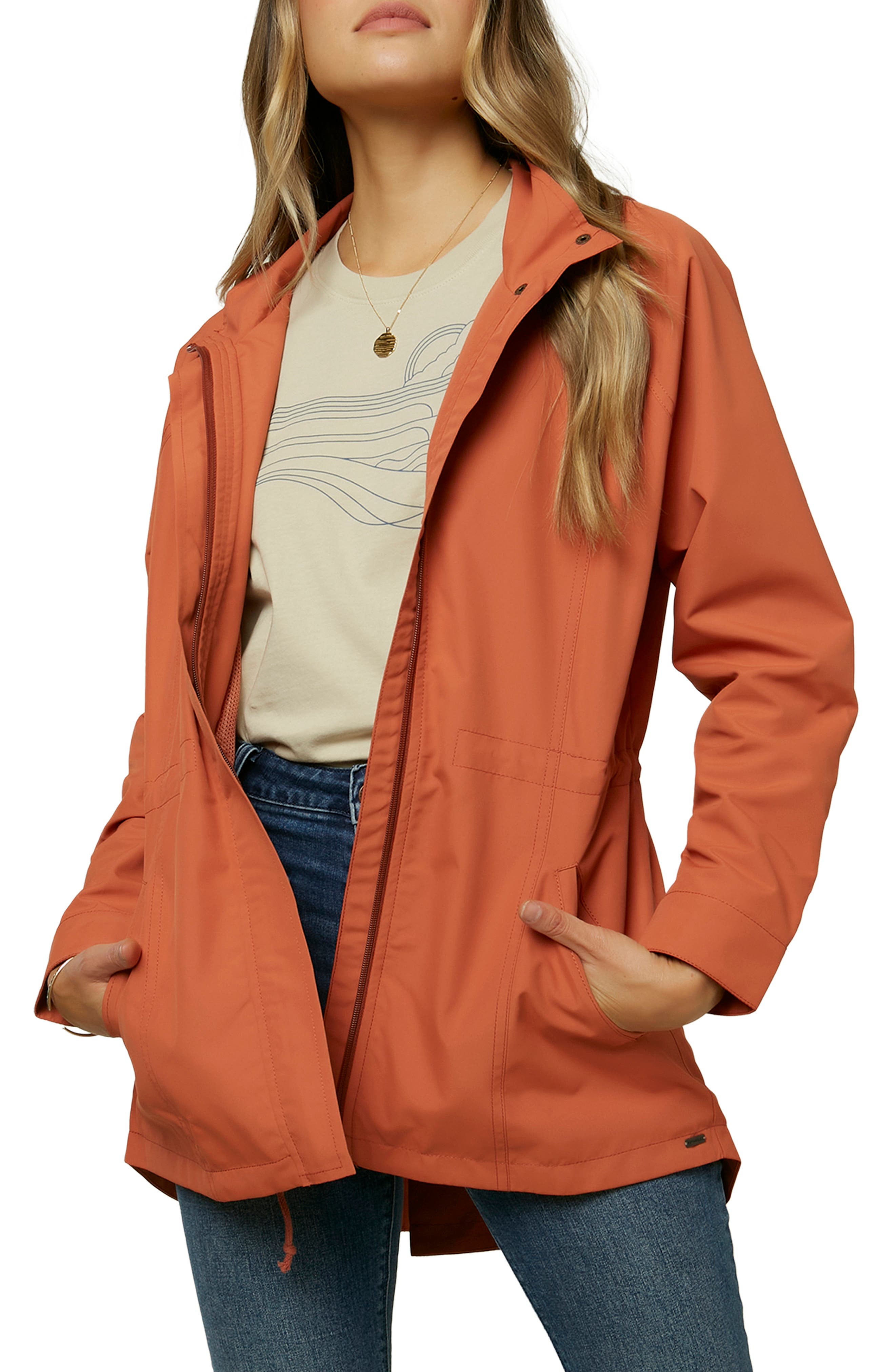 water resistant hooded anorak