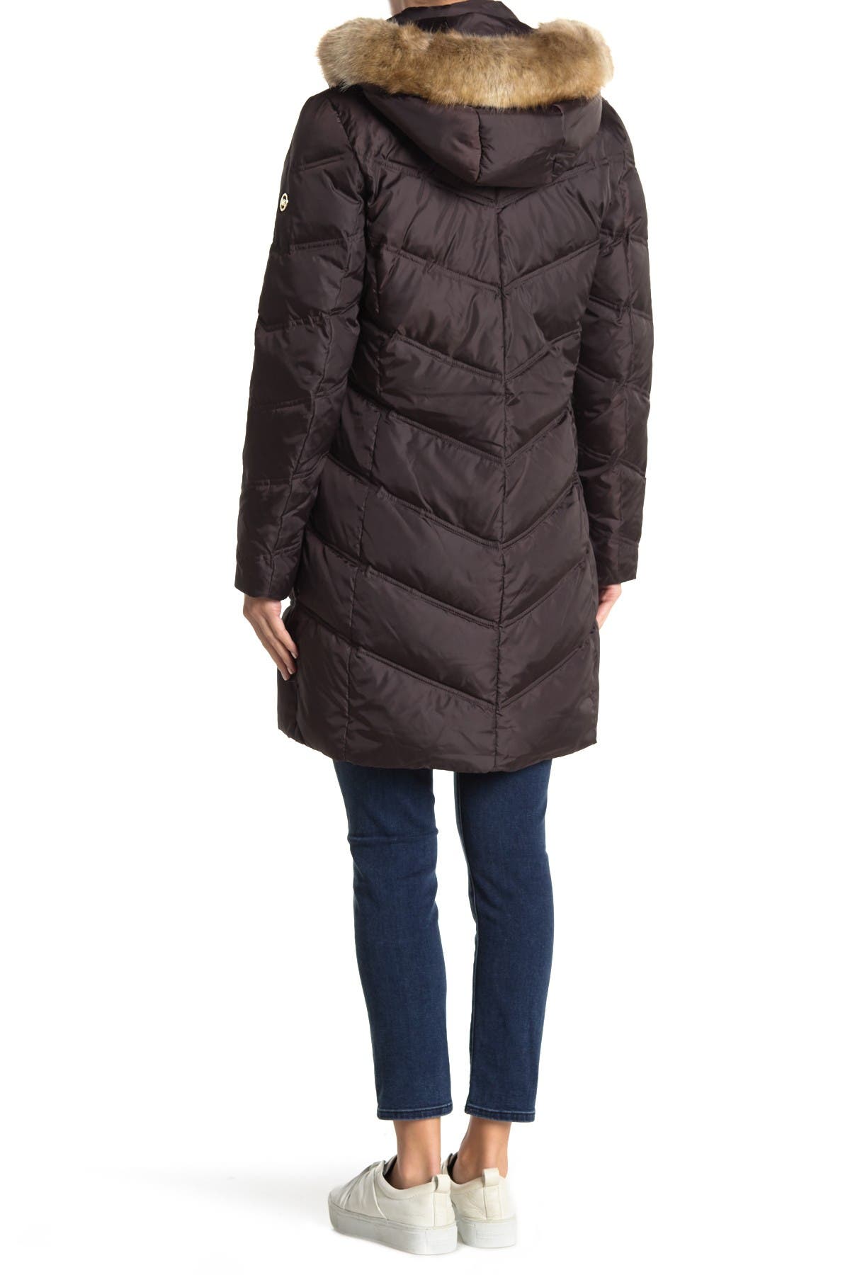 michael kors missy faux fur hooded jacket