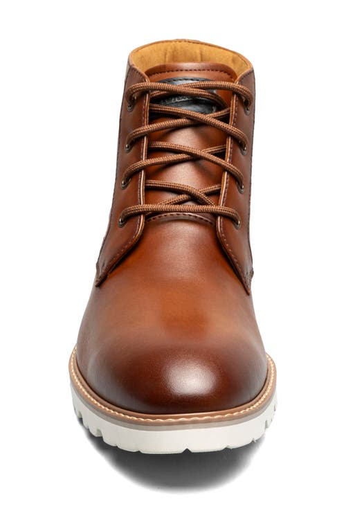 Florsheim Men's Renegade Plain To 4-eye Plain Toe Boot In Cognac