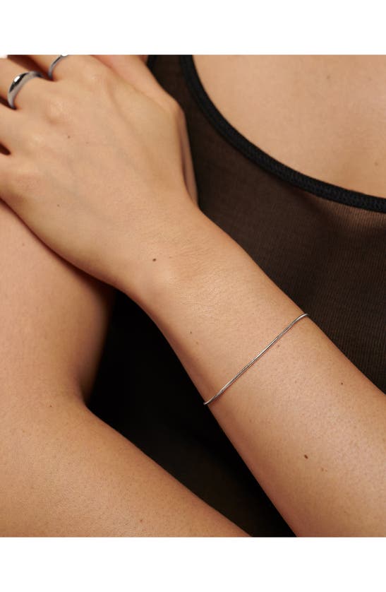 Monica Vinader Womens Sterling Silver Snake Sterling-silver Chain Bracelet In Sterling Silver