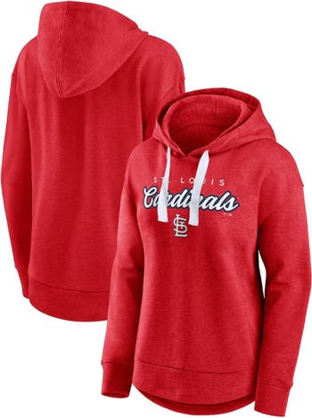 Boston Red Sox Fanatics Branded Official Logo Fitted Pullover Hoodie - Red