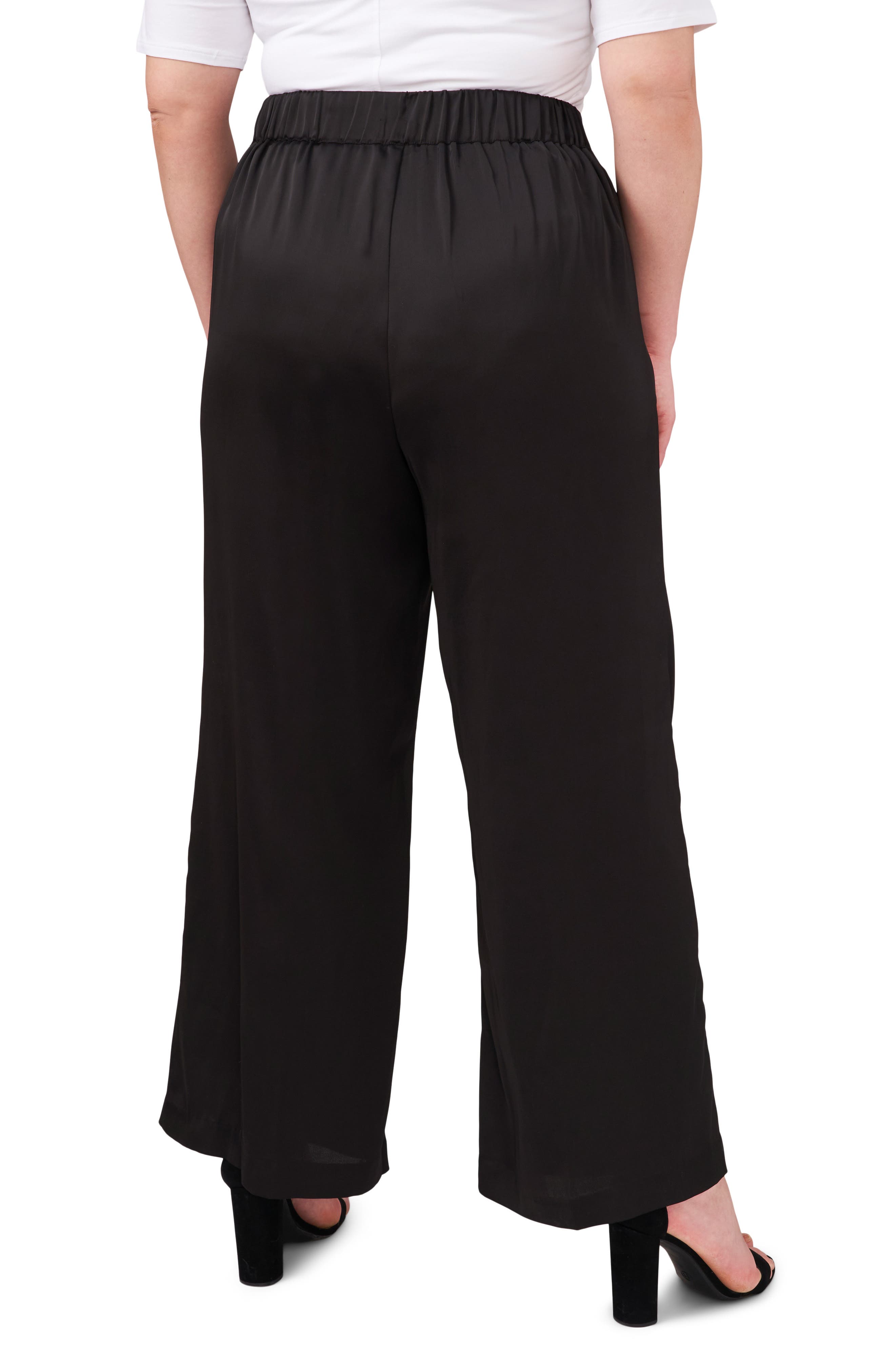 High Waist Wide Leg Satin Pants | Nordstrom