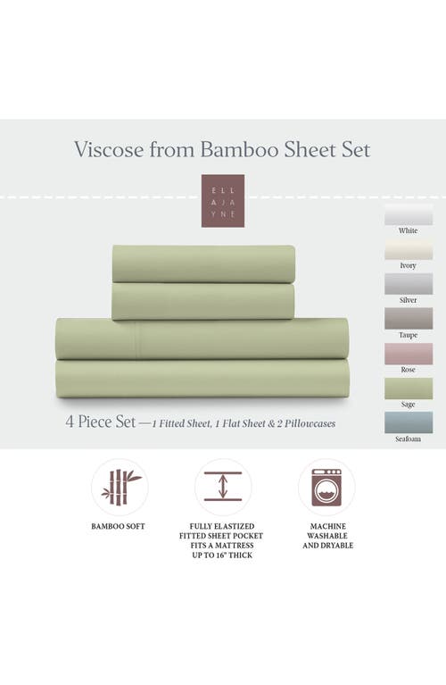 Ella Jayne Home Deep Pocket 4-piece Sheet Set In Sage