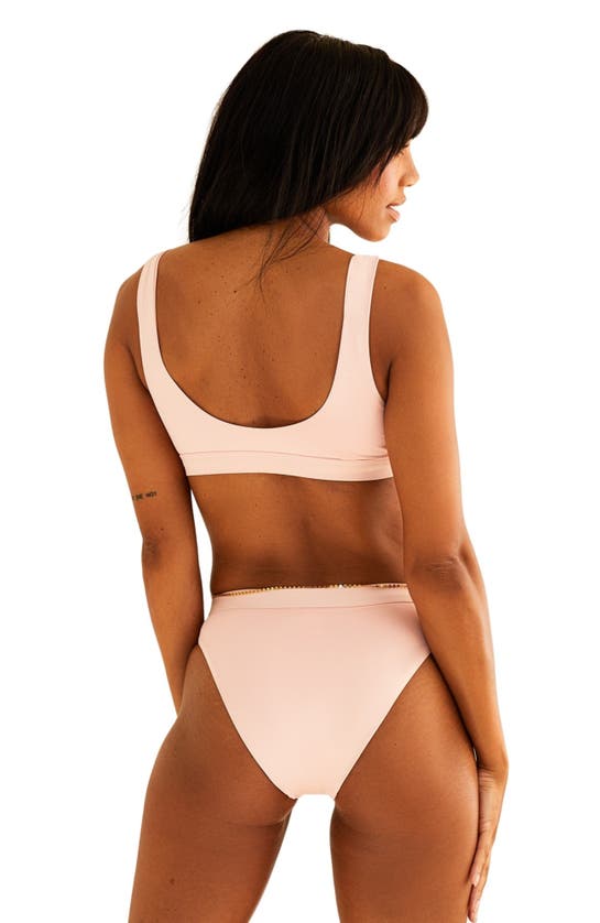 Dippin Daisys Ultra Cheeky Swim Bikini Bottom In Sunset Pink