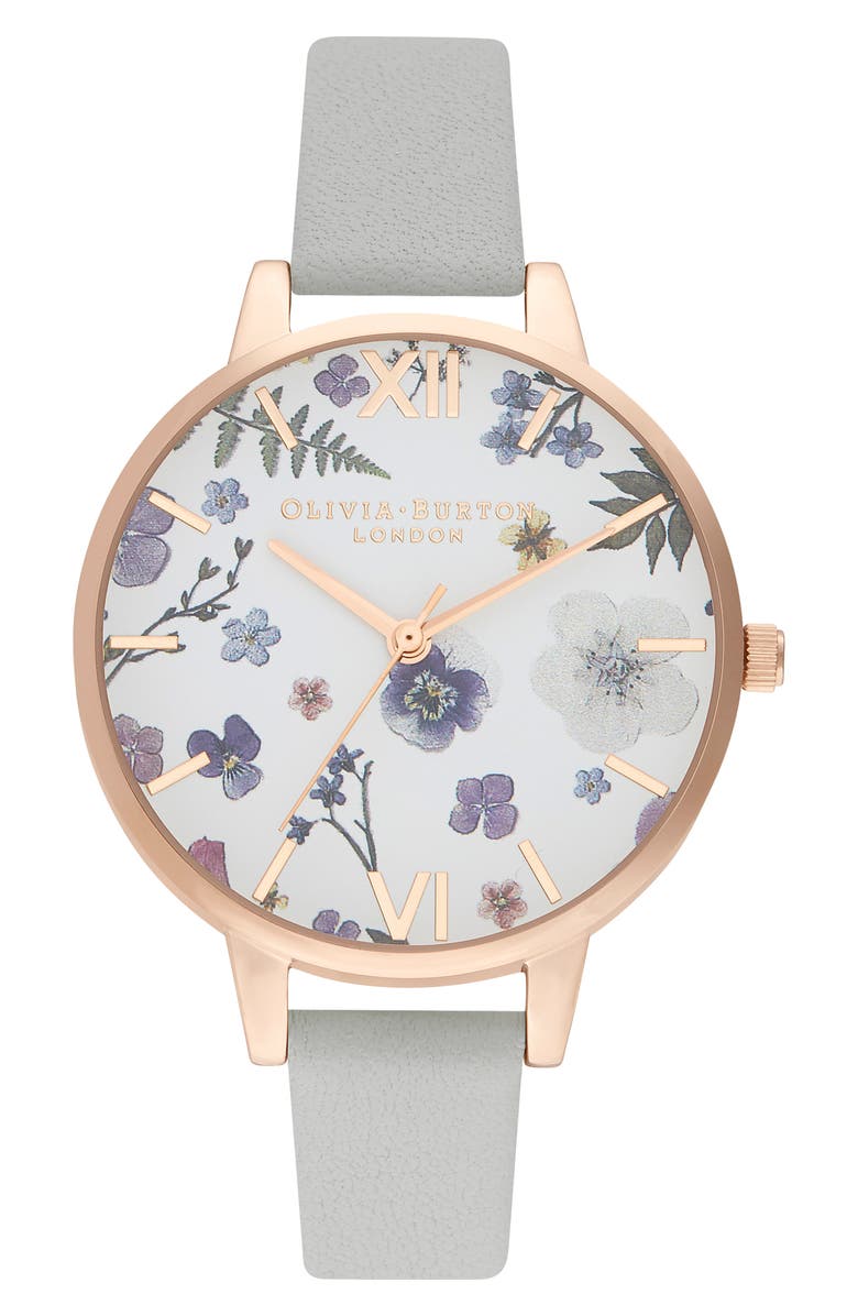 Olivia Burton Artisan Leather Strap Watch 34mm Nordstrom