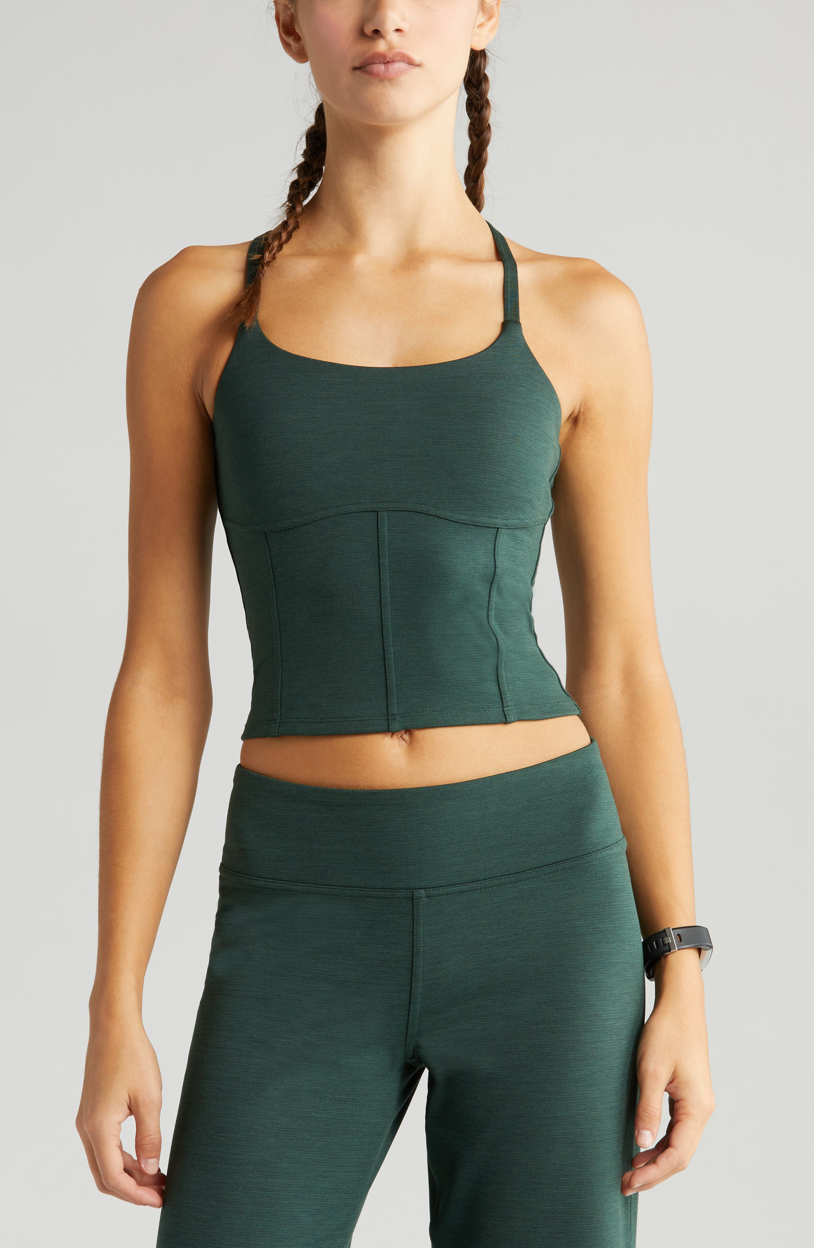 emerald green workout top