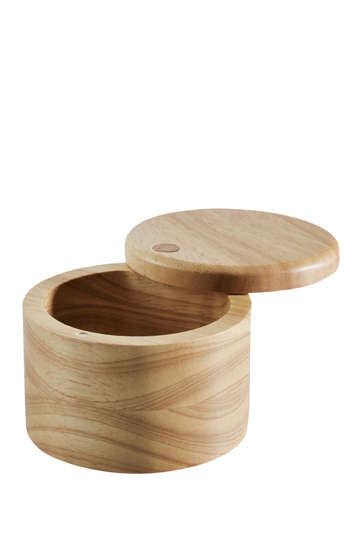 New Version Ayesha Curry Pantryware Parawood Salt Cellar with Lid//Parawood Salt Box with Lid 4 Inch Brown