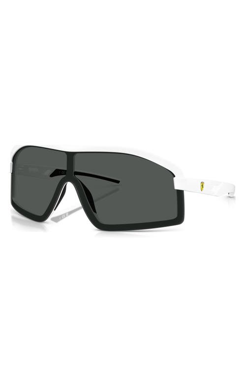 Scuderia Ferrari 43mm Shield Sunglasses In White