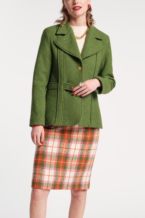 FRANCES VALENTINE FRANCES VALENTINE BOBBY BLAZER CENTRAL PARK PLAID WOOL