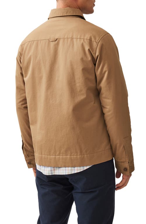 Shop Rodd & Gunn Fordell Cotton Shirt Jacket In Tan