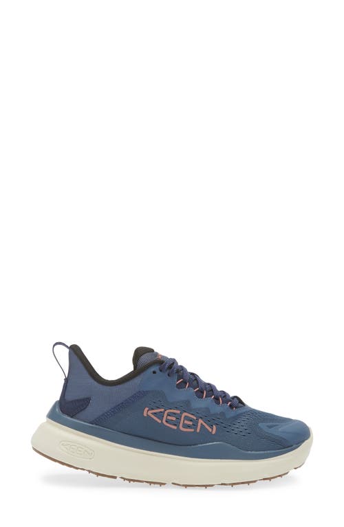 Keen Wk450 Walking Sneaker In Vintage Indigo/nostalgia Rose