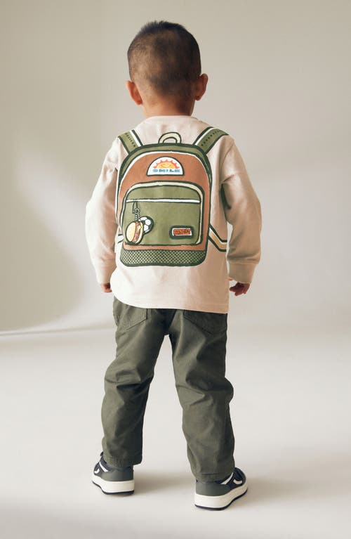 NEXT NEXT KIDS' RUCKSACK LONG SLEEVE COTTON GRAPHIC T-SHIRT 