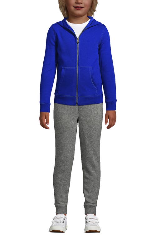 Lands' End School Uniform Kids Zip Front Sweatshirt In Cobalt