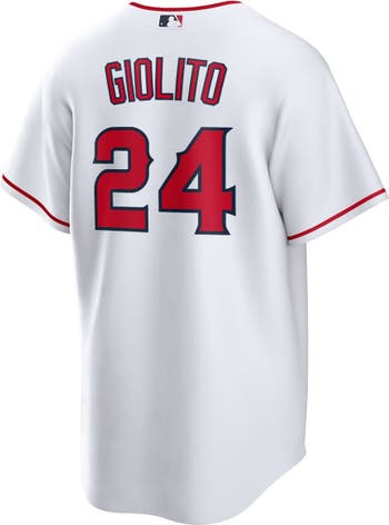 Nike Men's Nike Lucas Giolito White Los Angeles Angels Home Replica Player  Jersey