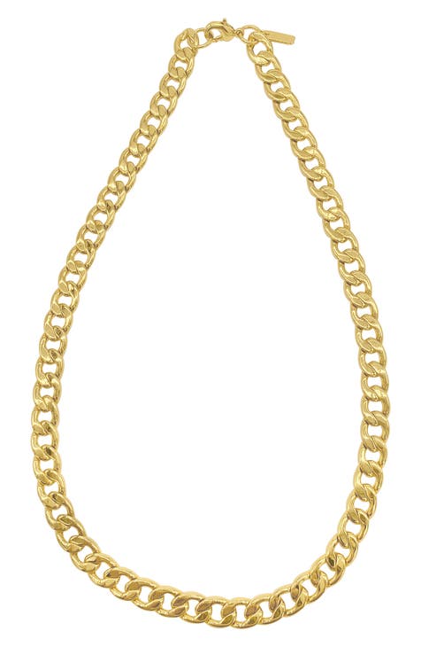 Water Resistant Curb Chain Necklace
