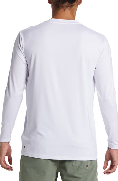 Shop Quiksilver Hi Petroglyph Surf Long Sleeve Performance Rashguard In White