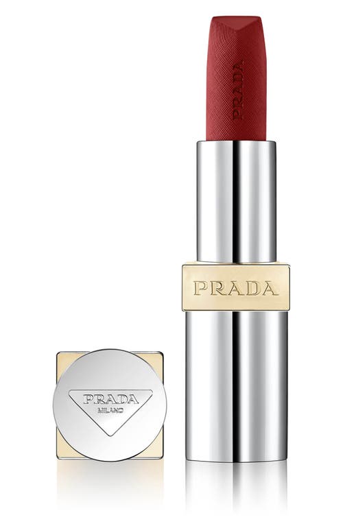 Prada Monochrome Hyper Matte Refillable Lipstick In B03 Mahogany - Maroon Brown