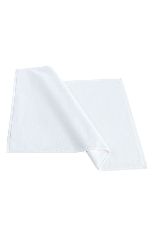 Brooks Brothers Puresoft 2-piece Turkish Cotton Bath Mat Set In White