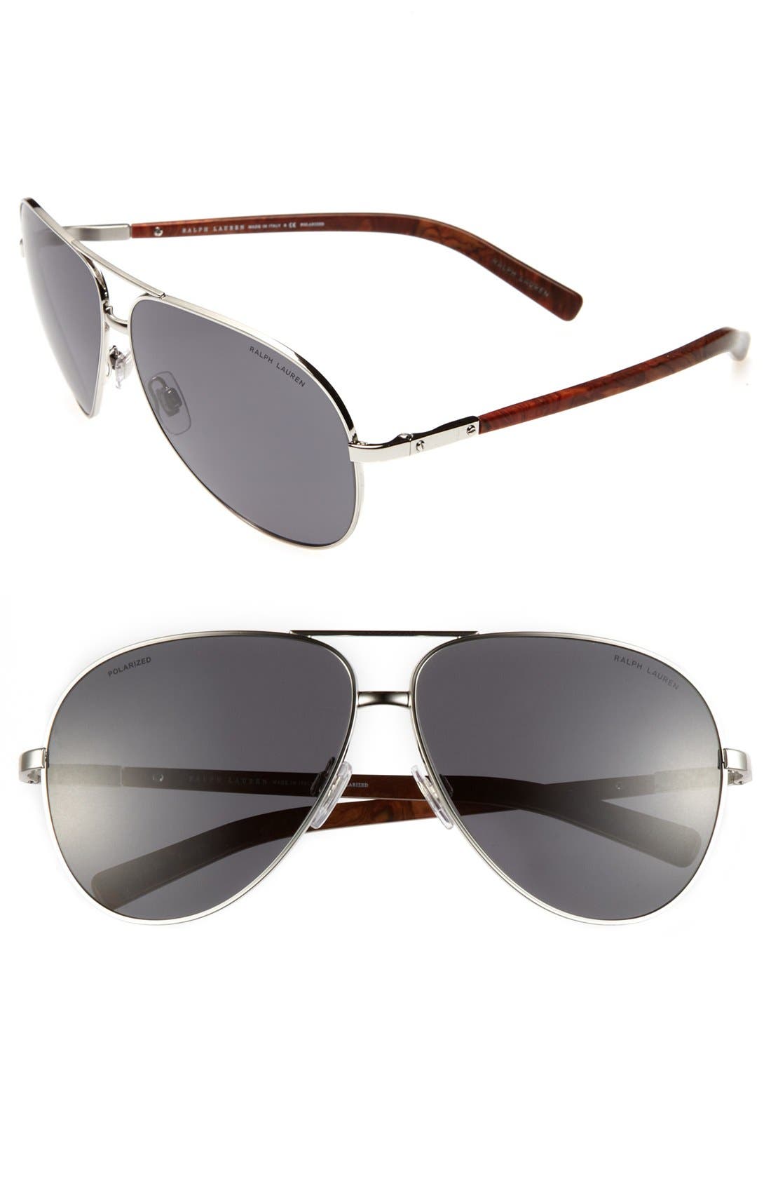 ralph lauren polarized aviator sunglasses