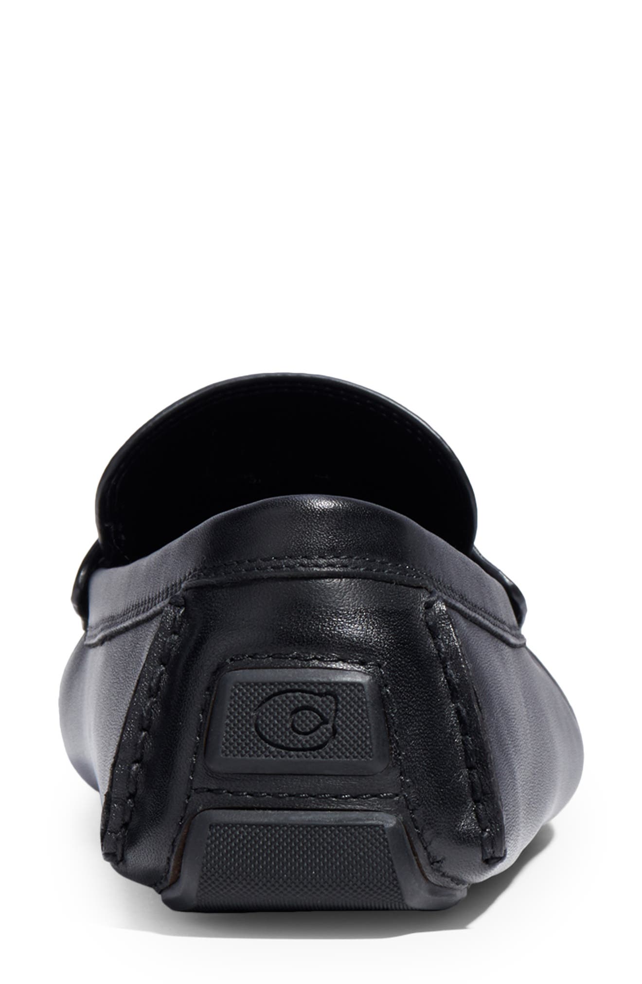 coach black penny loafers